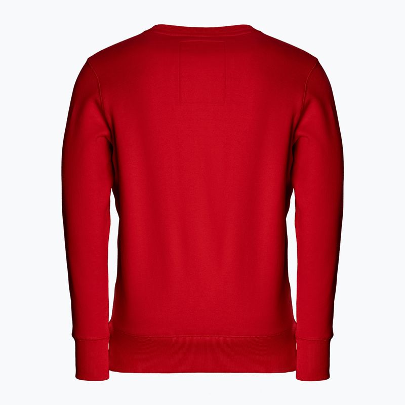 Pánská mikina Pitbull West Coast Crewneck Small Logo red 2