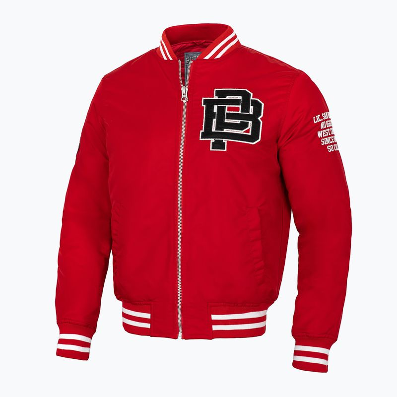 Pánská bunda Pitbull West Coast Silverwing Padded Varsity red 2