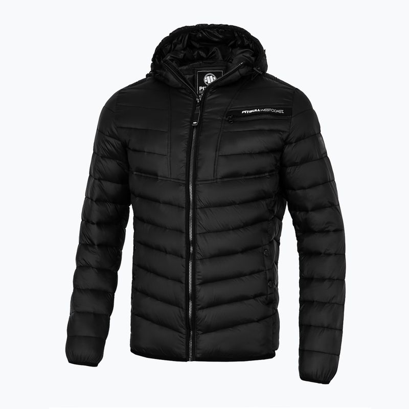 Pánská péřová bunda Pitbull West Coast Royston Hooded Quilted black