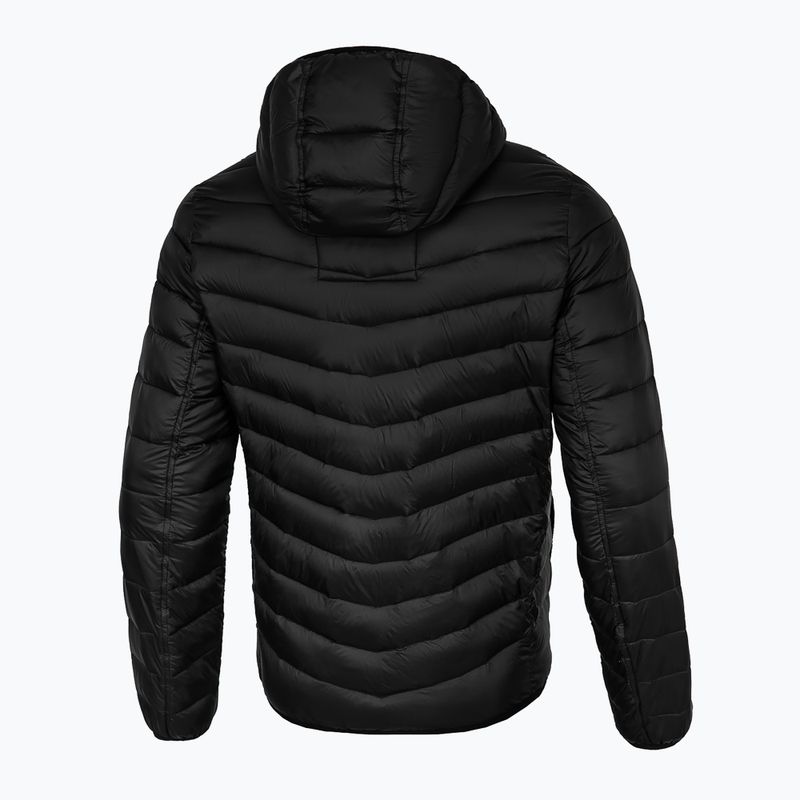Pánská péřová bunda Pitbull West Coast Royston Hooded Quilted black 2