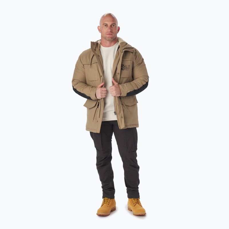 Pánská zimní bunda Pitbull West Coast Gunner Hooded Parka dark sand 2