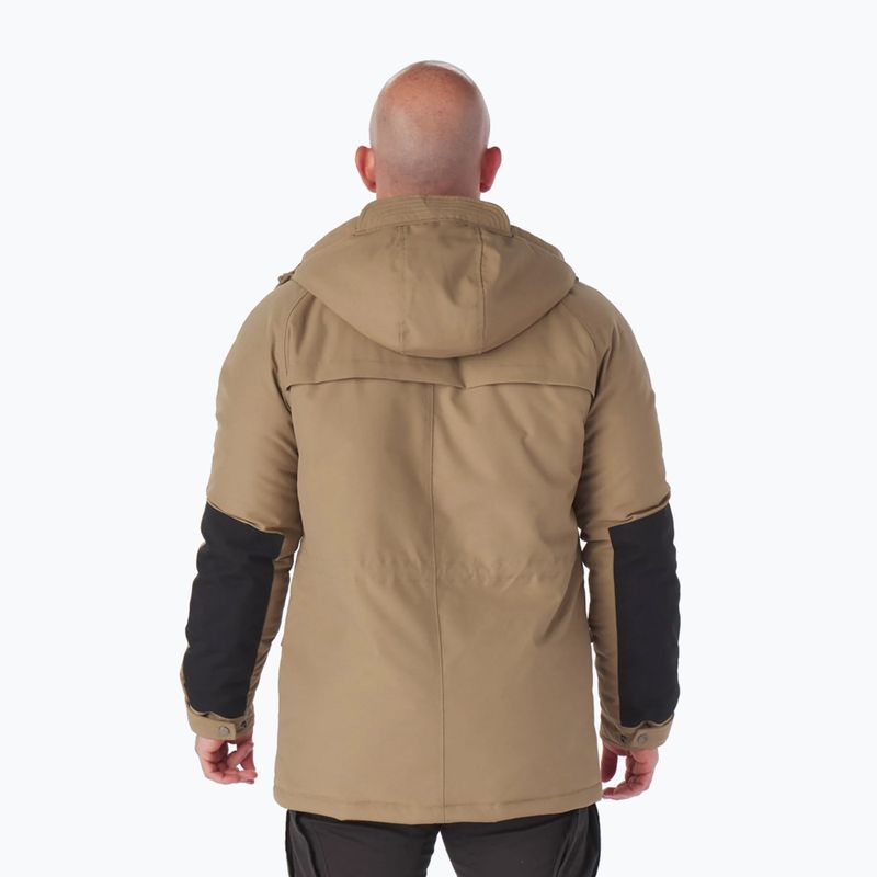 Pánská zimní bunda Pitbull West Coast Gunner Hooded Parka dark sand 3