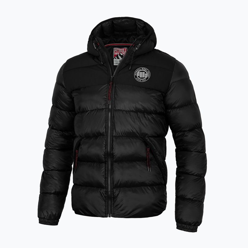 Pánská zimní bunda Pitbull West Coast Greyfox Hooded Quilted black 2