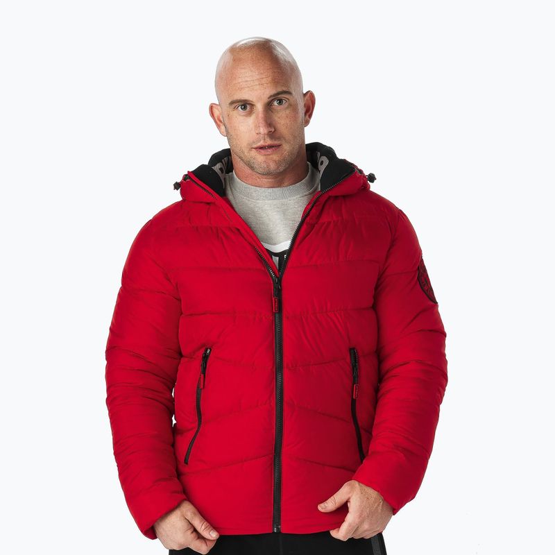 Pánská péřová bunda Pitbull West Coast Mobley red