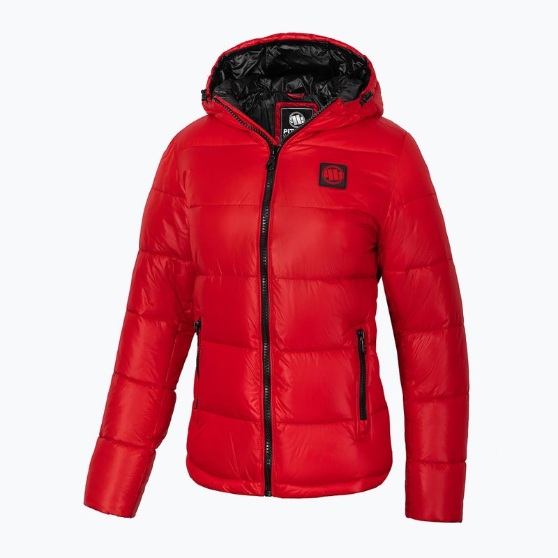 Dámská péřová bunda Pitbull West Coast Shine Quilted Hooded red 4