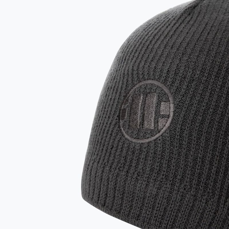 Pánská zimní čepice Pitbull Beanie Mills Logo grey 3