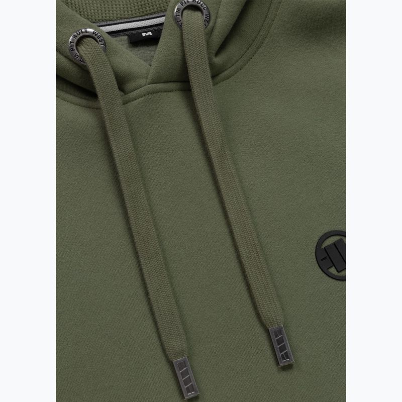 Pánská mikina Pitbull Small Logo Hooded olive 5