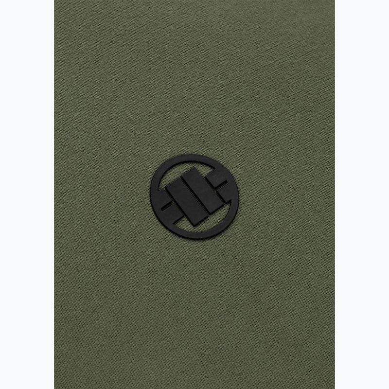 Pánská mikina Pitbull Small Logo Hooded olive 6