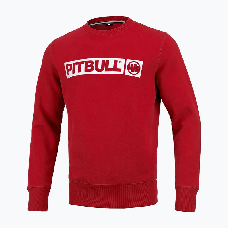 Pánská mikina Pitbull West Coast Crewneck Hilltop Terry Group red