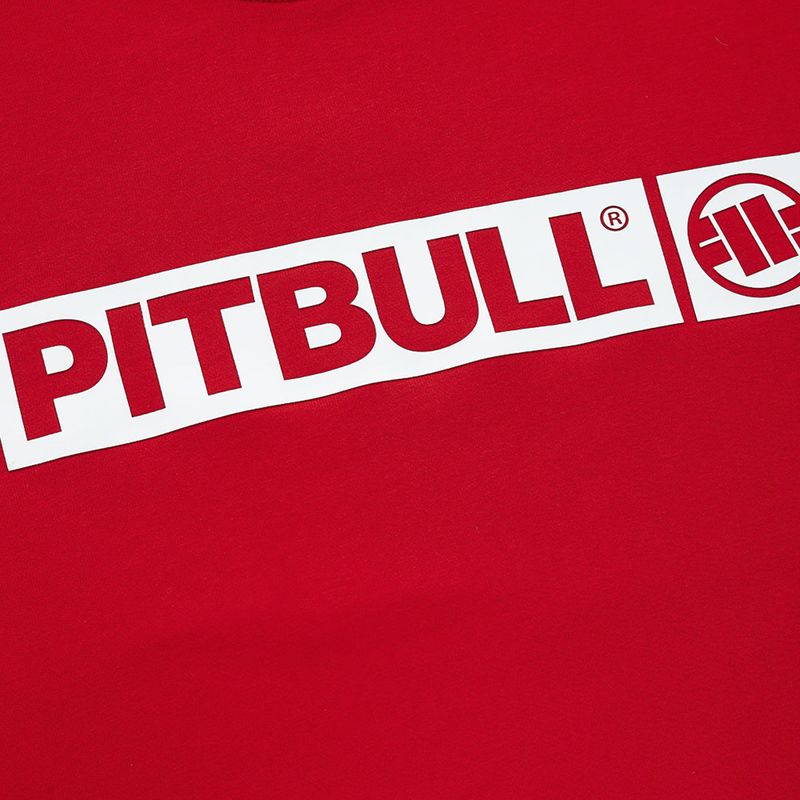 Pánská mikina Pitbull West Coast Crewneck Hilltop Terry Group red 4