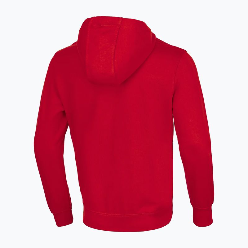 Pánská mikina Pitbull West Coast Hooded Hilltop Terry Group red 4