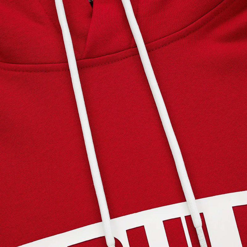 Pánská mikina Pitbull West Coast Hooded Hilltop Terry Group red 5
