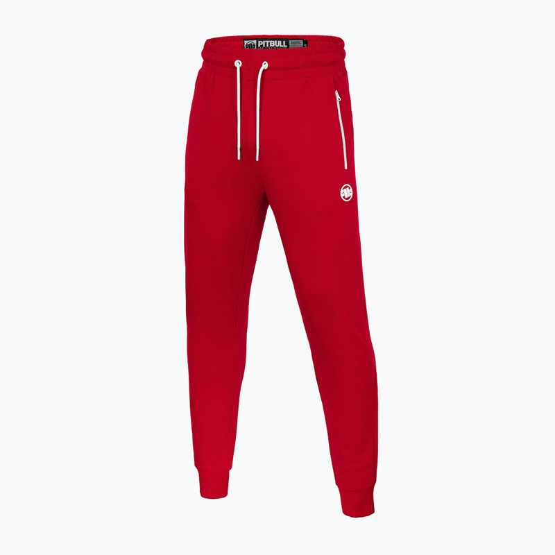 Pánské kalhoty Pitbull West Coast Trackpants Small Logo Terry Group red 3