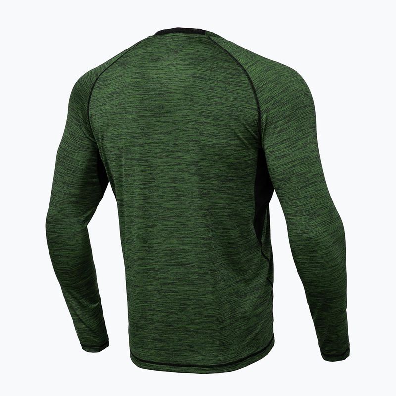 Pánský chránič Rashguard s dlouhým rukávem Pitbull West Coast Performance Small Logo olive 8