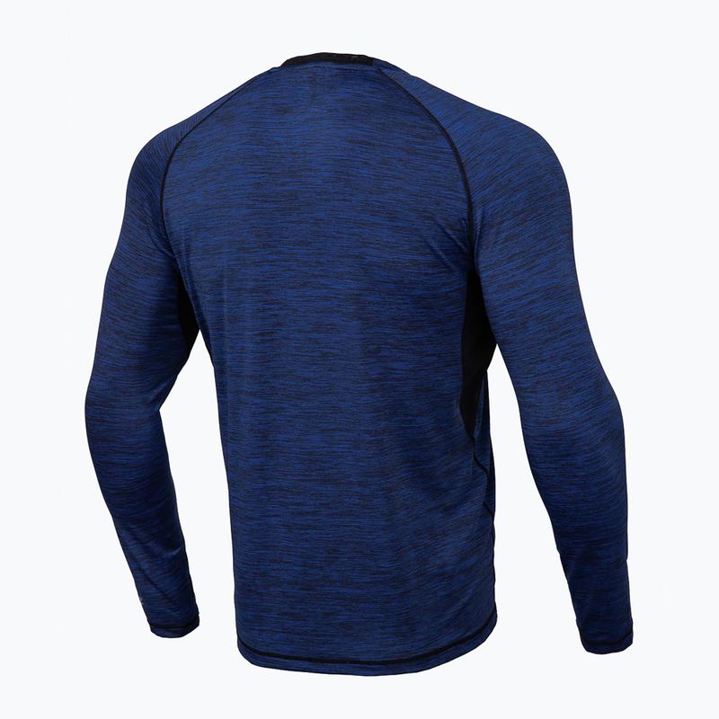 Pánský chránič Rashguard s dlouhým rukávem Pitbull West Coast Performance Small Logo dark navy 7