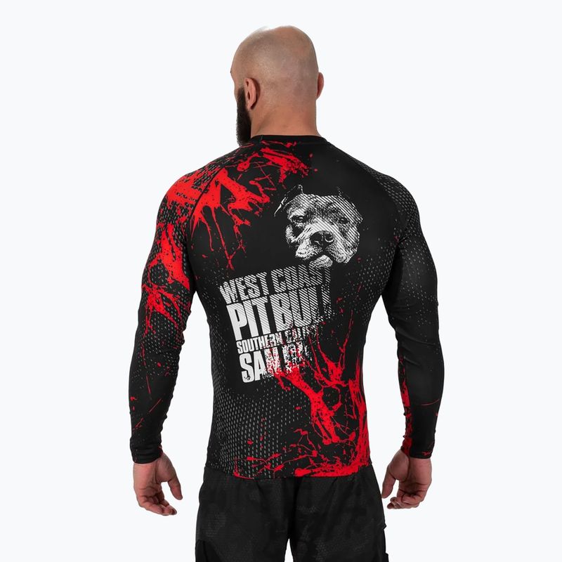 Pánský chránič Longsleeve Pitbull Rashguard Blood Dog II black 3