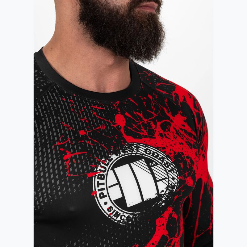 Pánský chránič Longsleeve Pitbull Rashguard Blood Dog II black 4