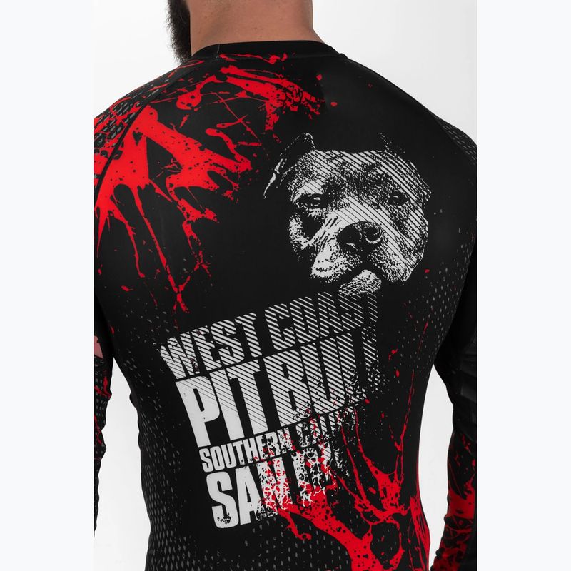 Pánský chránič Longsleeve Pitbull Rashguard Blood Dog II black 5