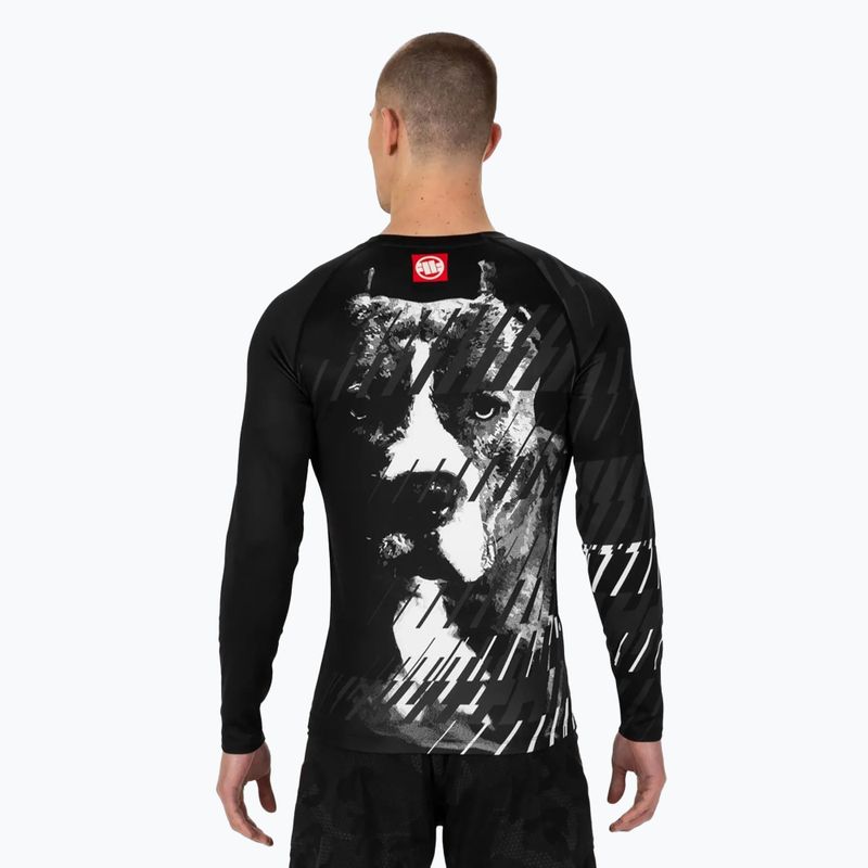 Páínské tričko rashguard  Longsleeve Rashguard Street Dog black 3