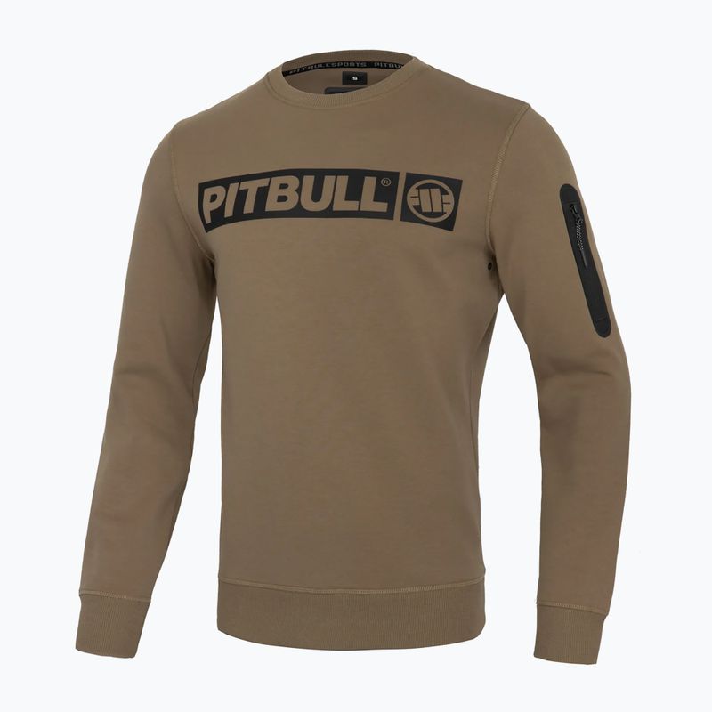 Pánská mikina Pitbull West Coast Beyer Crewneck coyote brown