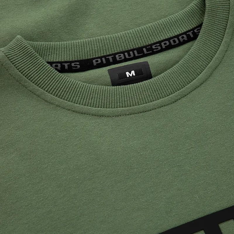Pánská mikina Pitbull West Coast Beyer Crewneck olivová 8