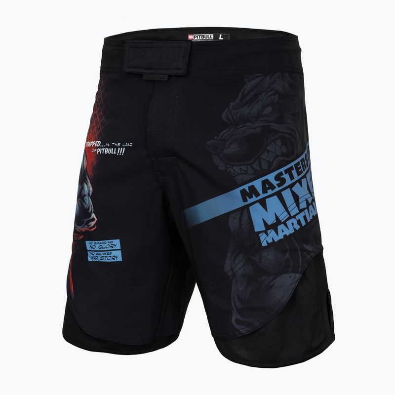 Pánské grapplingové šortky Pitbull West Coast Grappling 1 Masters of MMA Hilltop black