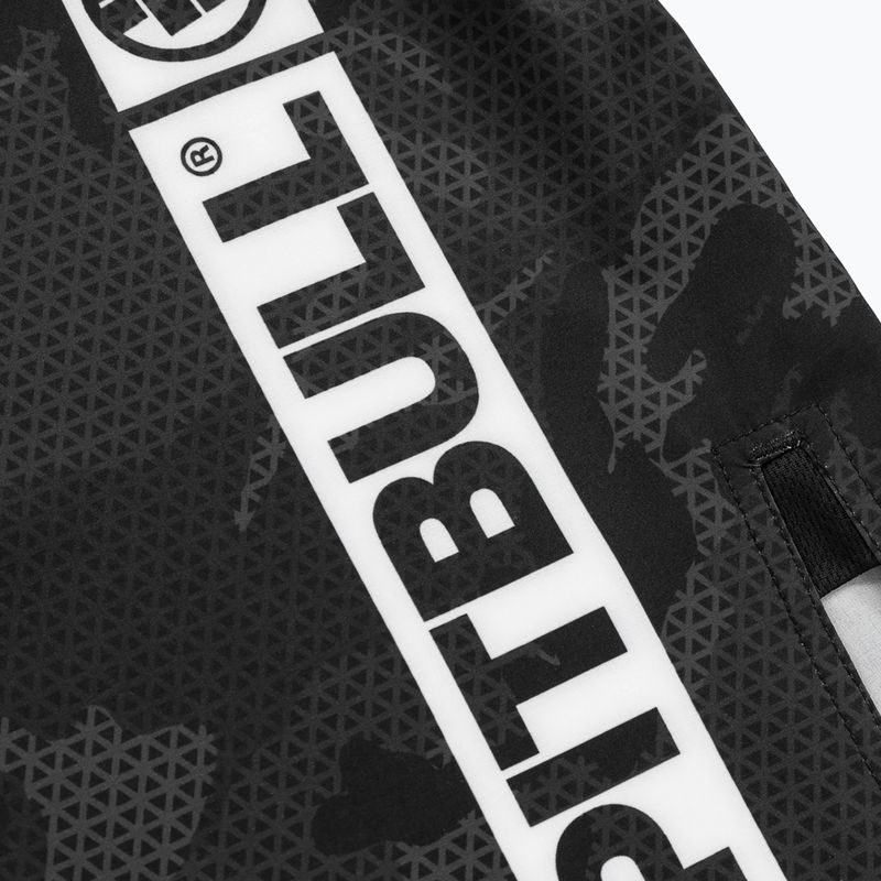 Pánské grapplingové šortky Pitbull West Coast Grappling 3 Net Camo Hilltop 2 black 5
