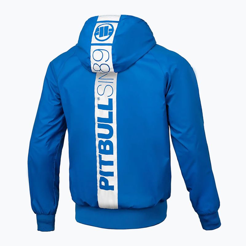 Pánská bunda Pitbull Athletic Hilltop Hooded Nylon blue 2
