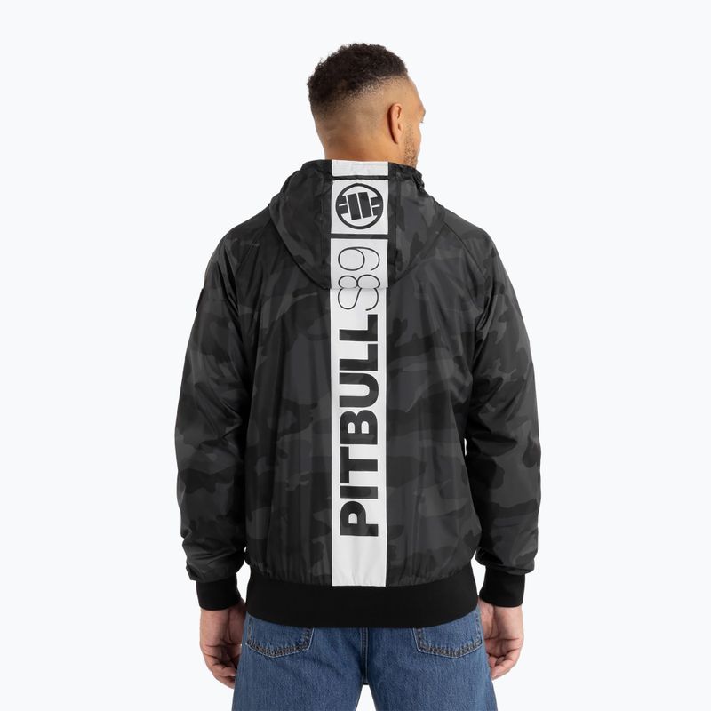 Pánská bunda Pitbull Athletic Hilltop Hooded Nylon black 3