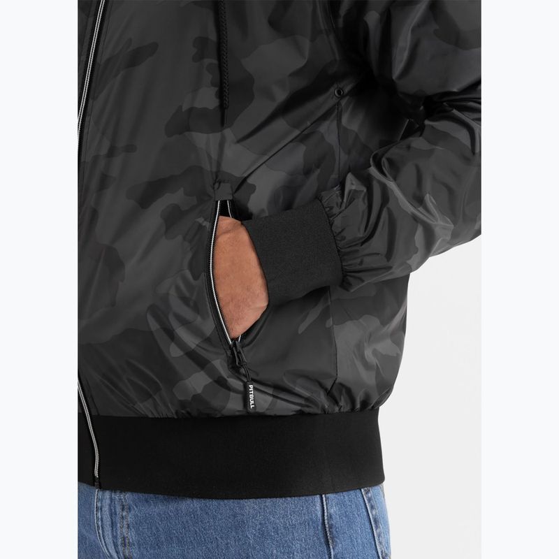 Pánská bunda Pitbull Athletic Hilltop Hooded Nylon black 5