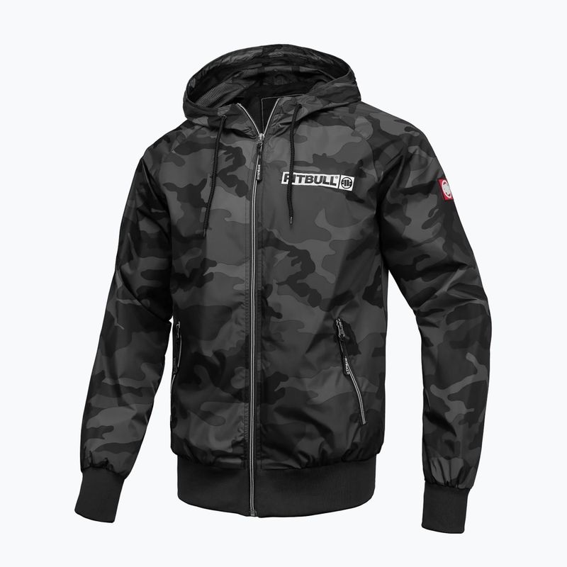Pánská bunda Pitbull Athletic Hilltop Hooded Nylon black 6