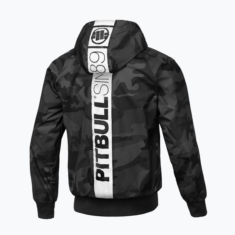 Pánská bunda Pitbull Athletic Hilltop Hooded Nylon black 7