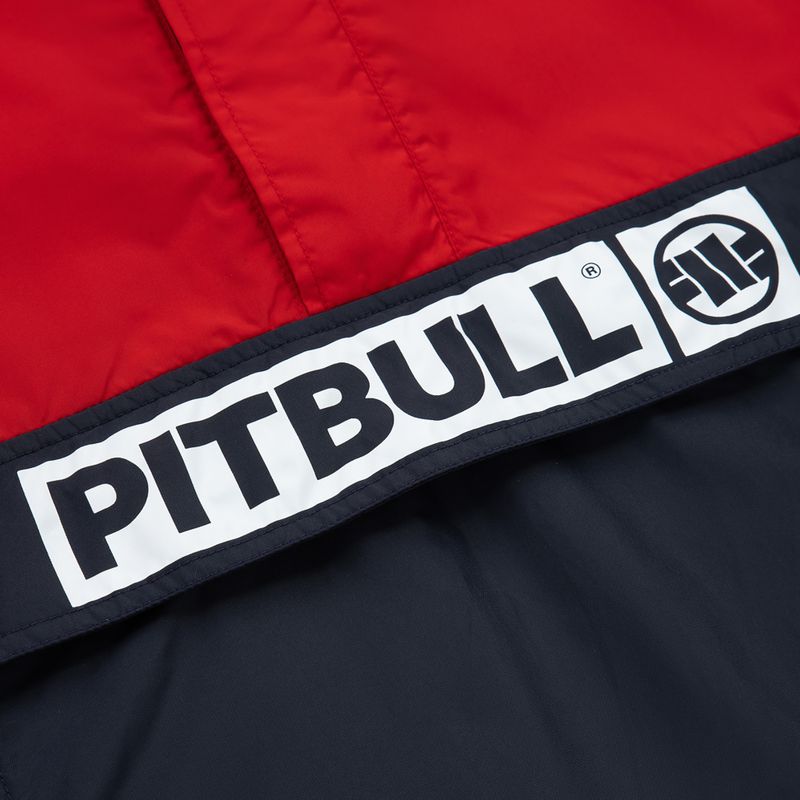Pitbull West Coast pánská bunda Loring Two-Color Kangaroo červená/tmavě modrá 7