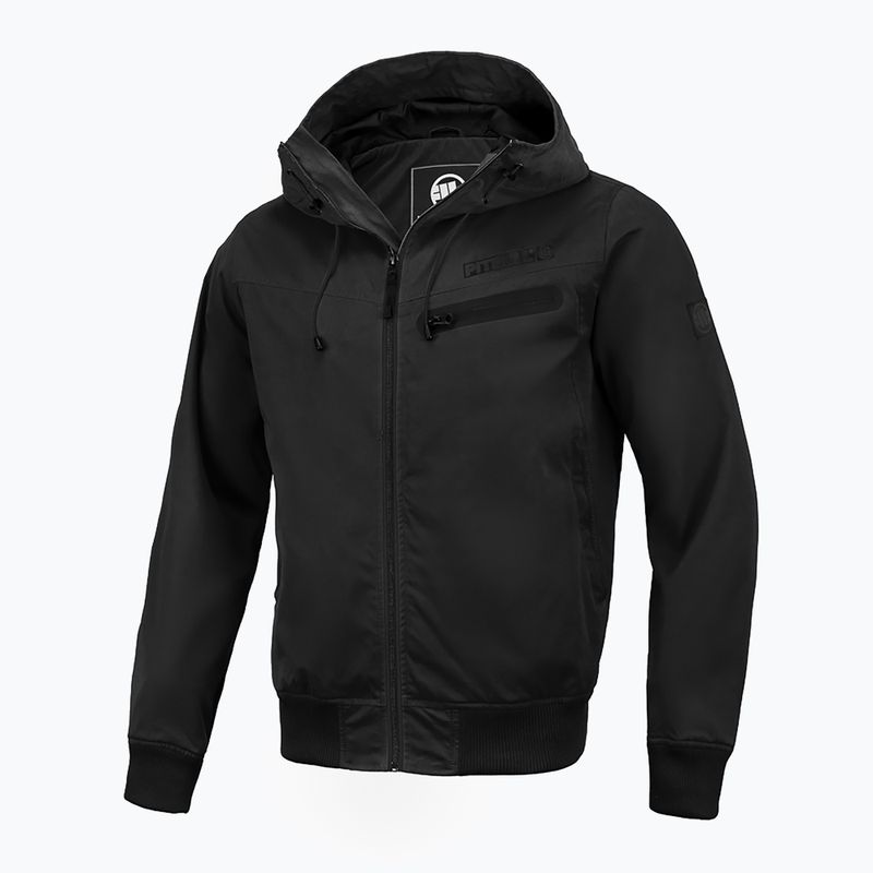 Pitbull West Coast Groton Black Pánská černá bunda NCP s kapucí 4