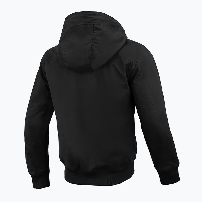 Pitbull West Coast Groton Black Pánská černá bunda NCP s kapucí 5