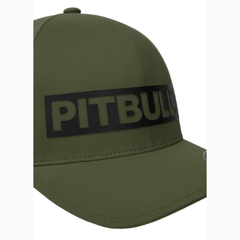 Pánská kšiltovka Pitbull West Coast Full Cap ,,Hilltop" Stretch Fitted olive 4