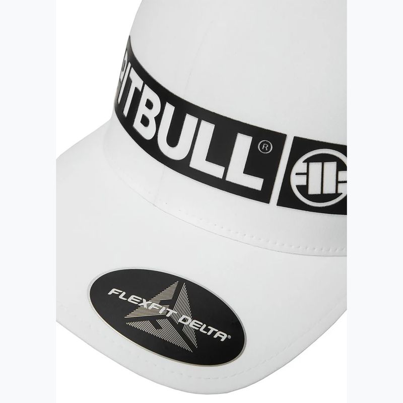 Kšiltovka Pitbull Snapback ,,Hilltop" Stretch Fitted white 4