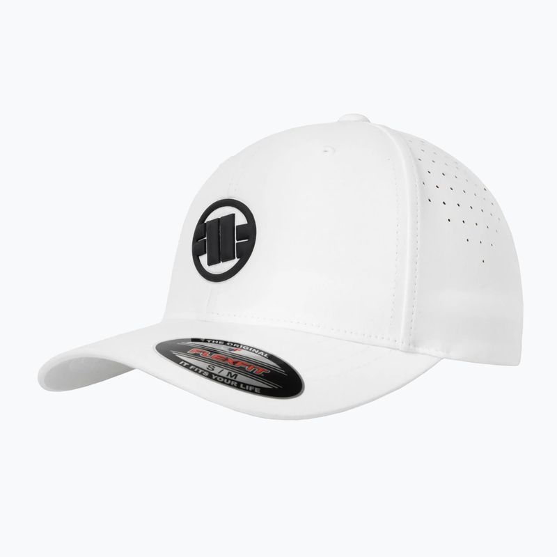 Kšiltovka Pitbull Full Cap ,,Logo" Tech Witch Perforated white