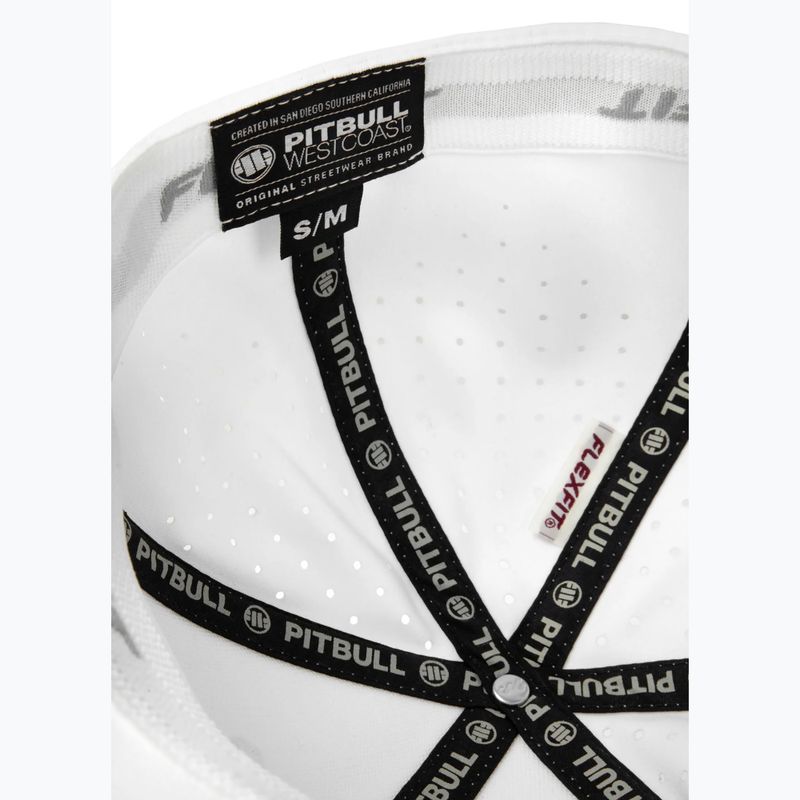 Kšiltovka Pitbull Full Cap ,,Logo" Tech Witch Perforated white 7