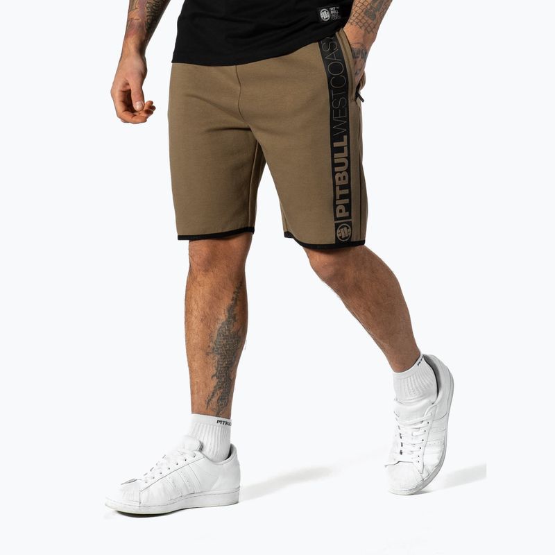 Pánské šortky Pitbull West Coast Saturn coyote brown