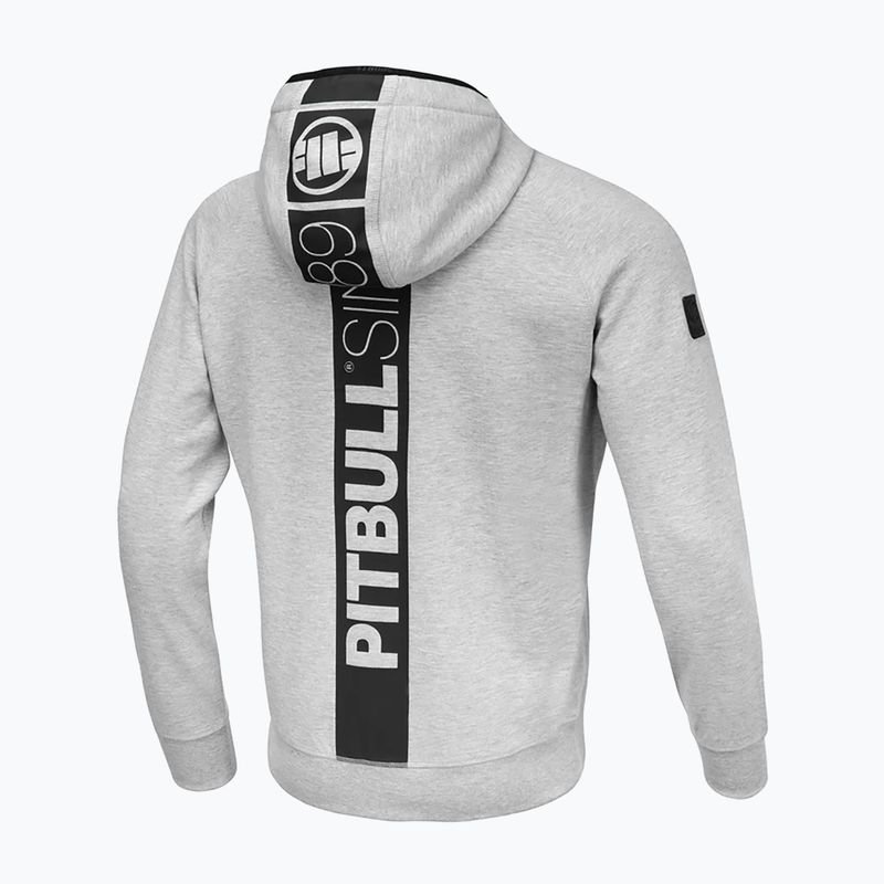 Pánská mikina Pitbull Stafford Hooded grey/melange 5