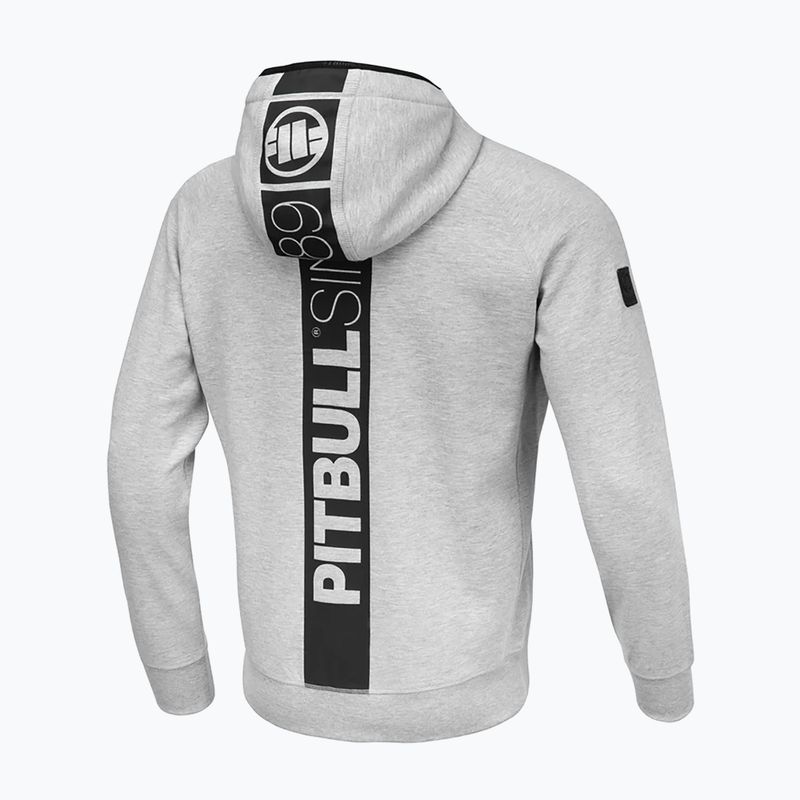 Pánská mikina Pitbull Hermes Hooded Zip grey/melange 5