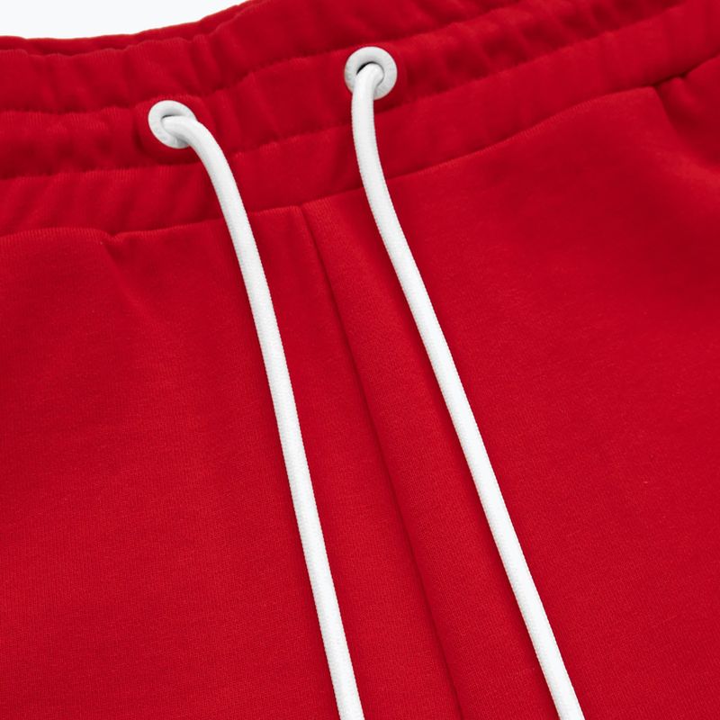 Pánské kalhoty Pitbull West Coast Terry Group Trackshorts red 3