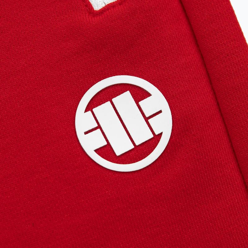 Pánské kalhoty Pitbull West Coast Terry Group Trackshorts red 4