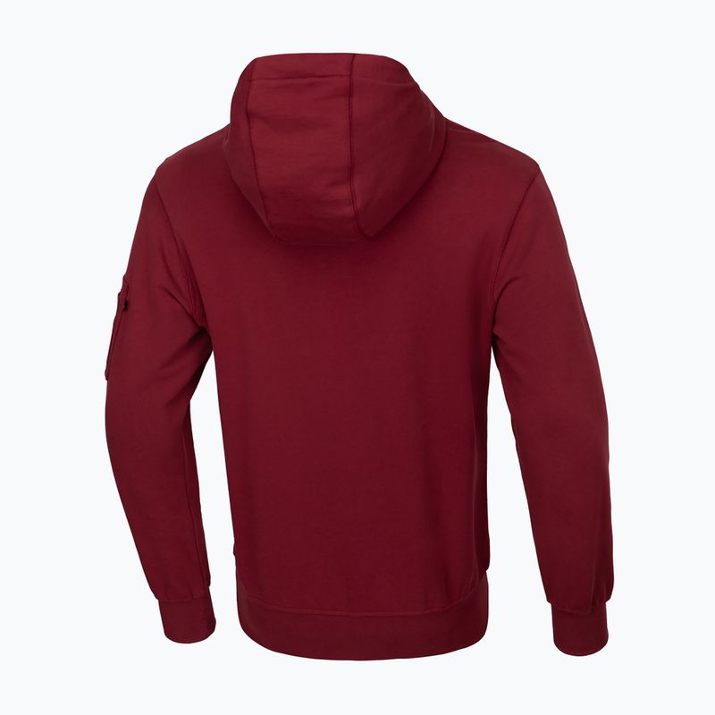Pánská mikina Pitbull West Coast Everts Hooded Zip burgundy 2