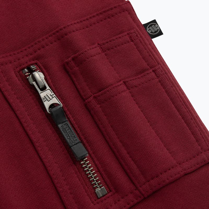 Pánská mikina Pitbull West Coast Everts Hooded Zip burgundy 5