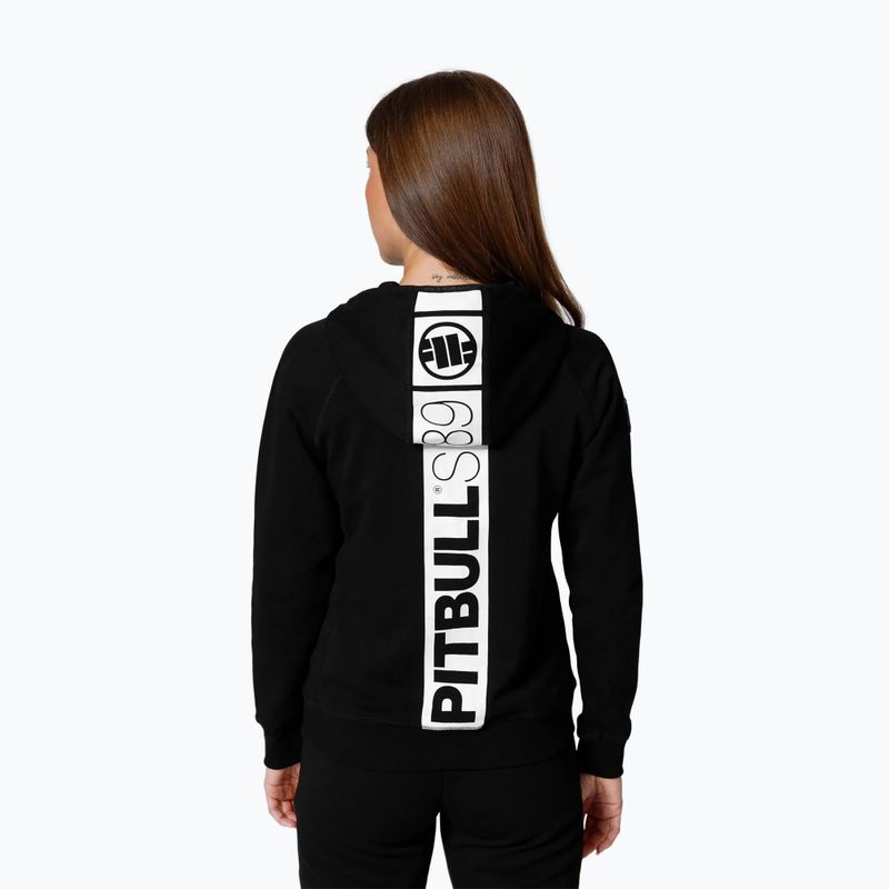 Pánská mikina Pitbull West Coast Fuchsia Hooded Zip black 3