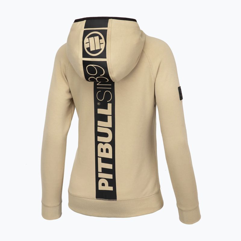 Pánská mikina Pitbull West Coast Fuchsia Hooded Zip sand 2