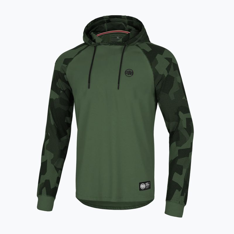 Pánská mikina Pitbull West Coast Mercado Hooded Small Logo olive dillard