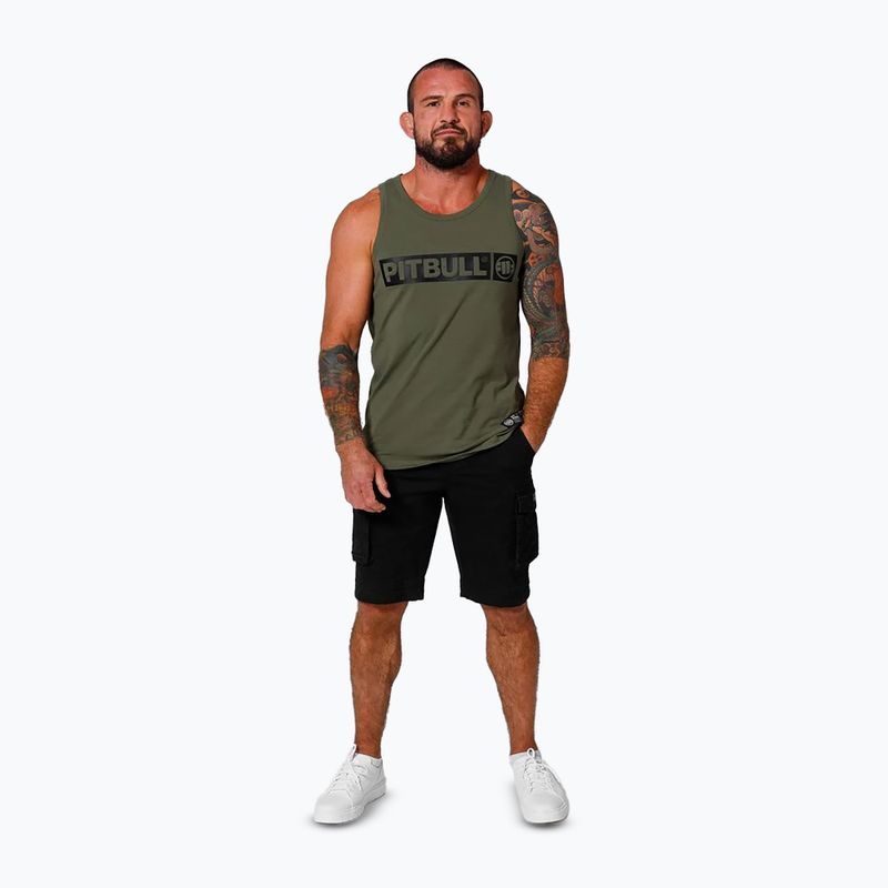Pánské tričko Pitbull Hilltop Tank Top olive 2